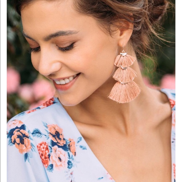 Francesca's Collections Jewelry - Francesca’s Maye Stacked Tassle Earrings